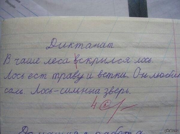 (в)скрылся лось